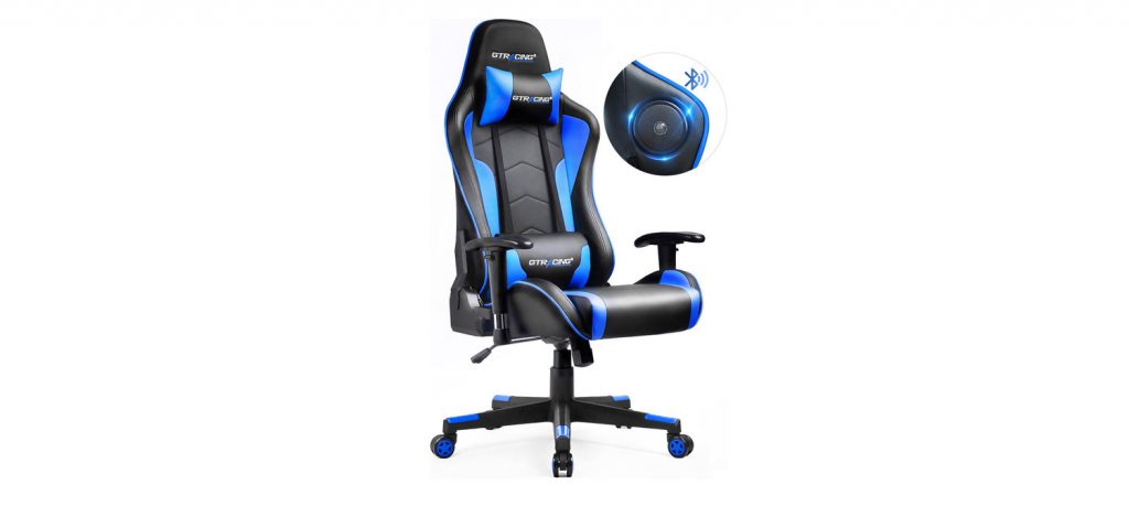 1. GTracing Gaming Chair with Bluetooth Speakers