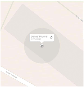 Locate iPhone on map