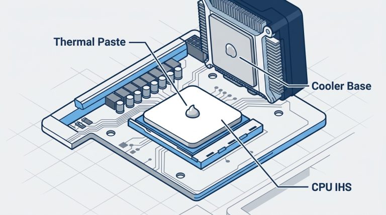 thermal paste pea-sized dot CPU IHS cooler installation