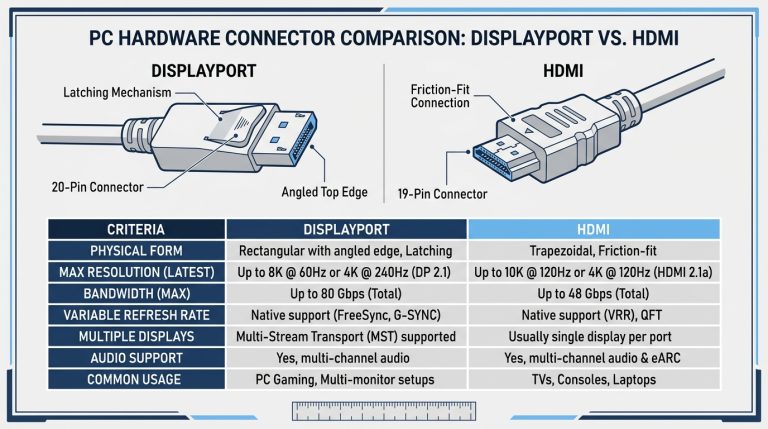DisplayPort vs HDMI for Gaming: Refresh Rate and VRR